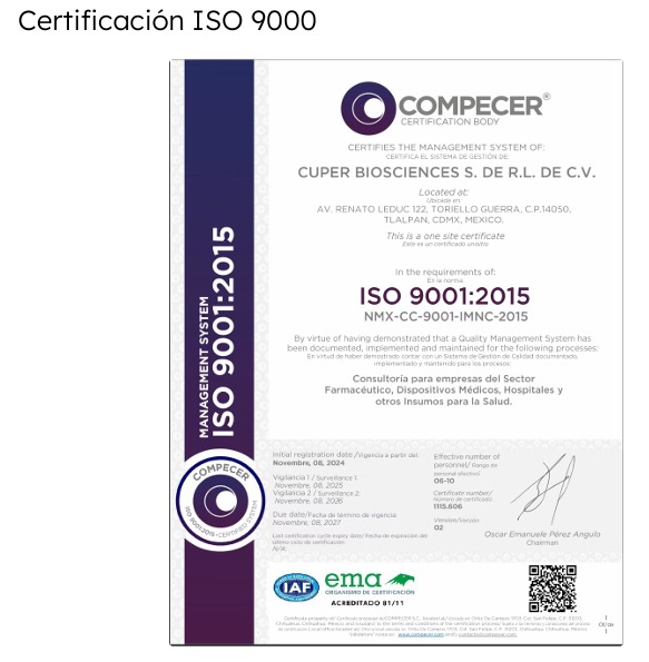 Certificado ISO